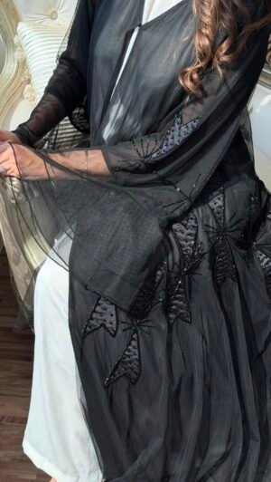 lace net abaya