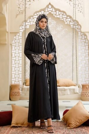 Midnight Black Abaya